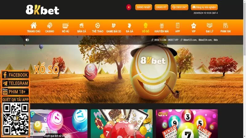 8Kbet cung cấp rất nhiều h&igrave;nh thức cược xổ số l&ocirc; đề hấp dẫn